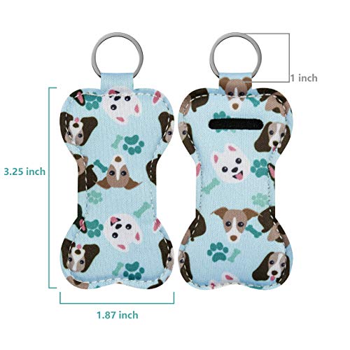 Neoprene Lipstick Holder Keychain for Dog Lovers